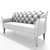 Beaudan Modern 2 Seater Sofa 3D model small image 2