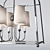 Modern Charleston Chandelier: Elegant Illumination 3D model small image 2