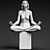 Serene Bliss: Lladro Meditation 3D model small image 3