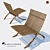 Scandinavian Teak Lounge Chair 3D model small image 1