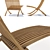 Scandinavian Teak Lounge Chair 3D model small image 2