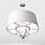 Sleek Simplicity Chandelier 3D model small image 2