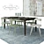 Boho Elegance: Anthropologie Dining Set 3D model small image 1