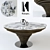 Karpa Kenya K1380 Marble Dining Table 3D model small image 1