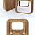 Foldable MDF Chair: Sleek and Sturdy 3D model small image 2