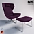 Metropolitan '14 Armchair: Modern Elegance 3D model small image 2