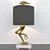 Elegant Ibis Table Lamp 3D model small image 1