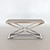 Stylish Chrome and Stone Console 3D model small image 1