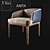 Elegant Ulivi Anita Chair 3D model small image 1