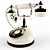 Vintage Retro Phone: High-Quality 3D Model 3D model small image 1