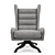 West Elm Cobb Swivel Wing Chair - Gray 3D model small image 2