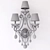 Glamorous Adrianna Triple Sconce 3D model small image 2