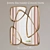 John-Richard Asymmetrical Mirror: Handcrafted, Stunning Design 3D model small image 1