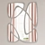 John-Richard Asymmetrical Mirror: Handcrafted, Stunning Design 3D model small image 2