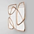 John-Richard Asymmetrical Mirror: Handcrafted, Stunning Design 3D model small image 6