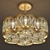 Elegant Crystal Chandelier with 6 Lights 3D model small image 1