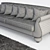 Luxury Polermo Sofa Set 3D model small image 3