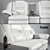 Modern Bono Sofa with Ottoman | Chester2 3D model small image 2