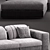 Luxury Rugiano MIAMI Sofa 3D model small image 2