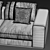 Luxury Rugiano MIAMI Sofa 3D model small image 3