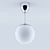 Modern Ceiling Lamp with HÖLJES IKEA Design 3D model small image 2