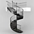 Elegant Spiral Staircase 3D model small image 1