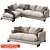 FLEXFORM LONG ISLAND 2 | Stylish Corner & 2-Seater Sofas 3D model small image 1