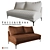 Pottery Barn Jake Upholstered Love Seat 3D model small image 1