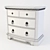 Elegant Bernhardt Nightstand: Villa Medici 3D model small image 3