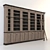 Elegant Bookcase with Staircase 3D model small image 1