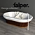 George Falper Bath: Elegant Wood & Copper Design 3D model small image 2