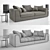 Fendi Prestige Sofa: Exquisite Elegance 3D model small image 2