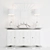 Modern Chest of Drawers Set with Mirror & Lamp 3D model small image 3