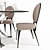 Cantori Atlante Dining Table & Miss Chair Set 3D model small image 3