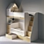 Modern 2013-2016 Crib with Drawers 3D model small image 1
