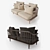 Modern and Chic Fly Sofa SC1 3D model small image 2