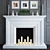Classic Style Decorative Fireplace 3D model small image 2