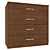 Modern Wooden Chest of Drawers 3D model small image 2