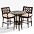 Tommy Bahama Black Sands Patio Set 3D model small image 1