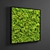 Mossy Panel: Green Square Design 3D model small image 4
