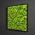 Mossy Panel: Green Square Design 3D model small image 5