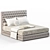 Luxurious Velvet Bed - Piermaria 3D model small image 1