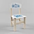 Imperial Kids Chair Gzhel-inspired 3D model small image 1