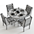 Elegant Pottery Barn Tivoli & Sorrel 3D Set 3D model small image 3