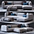 Modern St. Germain Corner Sofa 3D model small image 1