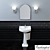 Elegant Burlington Edwardian Basin 3D model small image 2