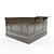 Elegant Reception Counter 3D model small image 3