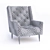 Anthropologie Premium Leather Armchair 3D model small image 2