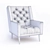 Anthropologie Premium Leather Armchair 3D model small image 3