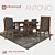 Berkenwood Antonio Dining Set - Complete Collection 3D model small image 3